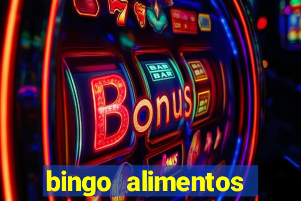 bingo alimentos para imprimir